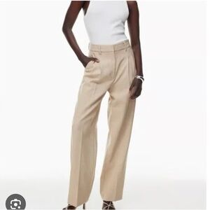Aritzia Effortless Pant in Oat beige